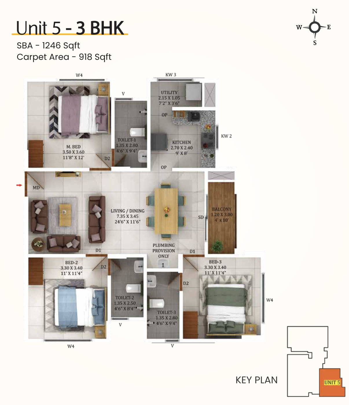 Confident Group - Sunflower | 2 & 3 BHK Apartments - 3