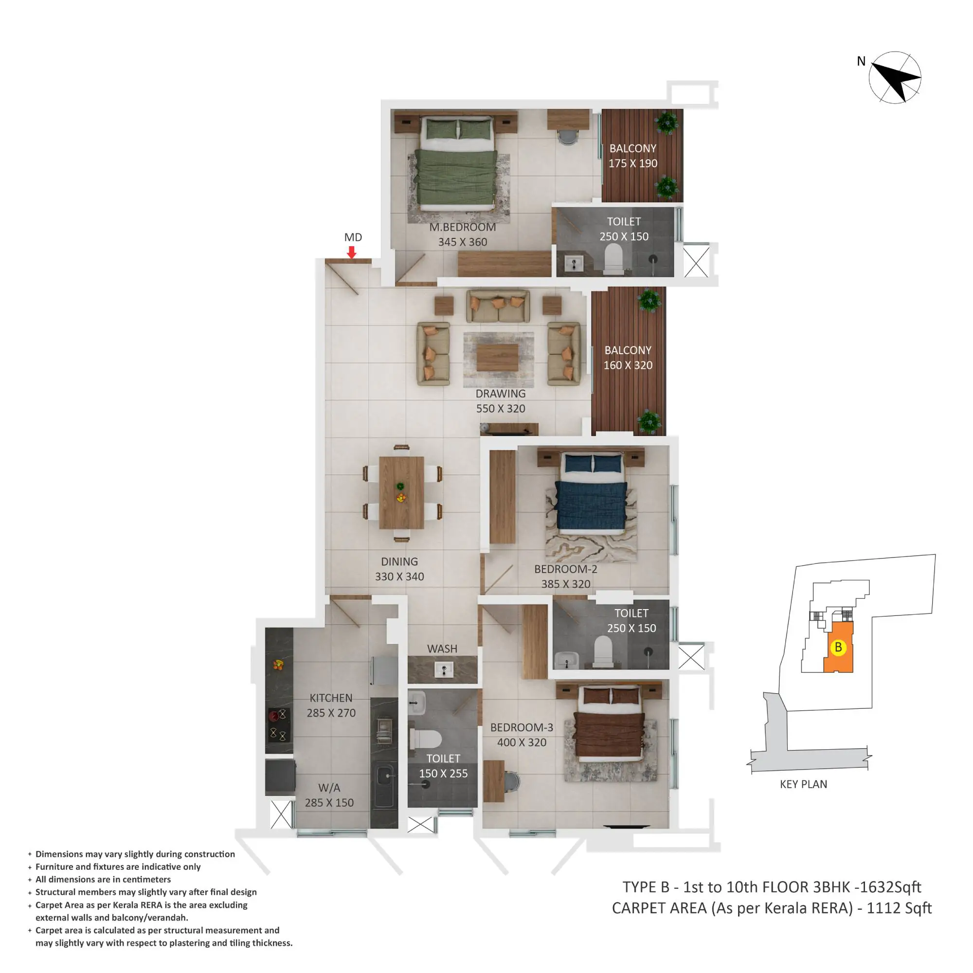 Asset - Palette | 2 & 3 BHK Apartments in Thammanam - 9