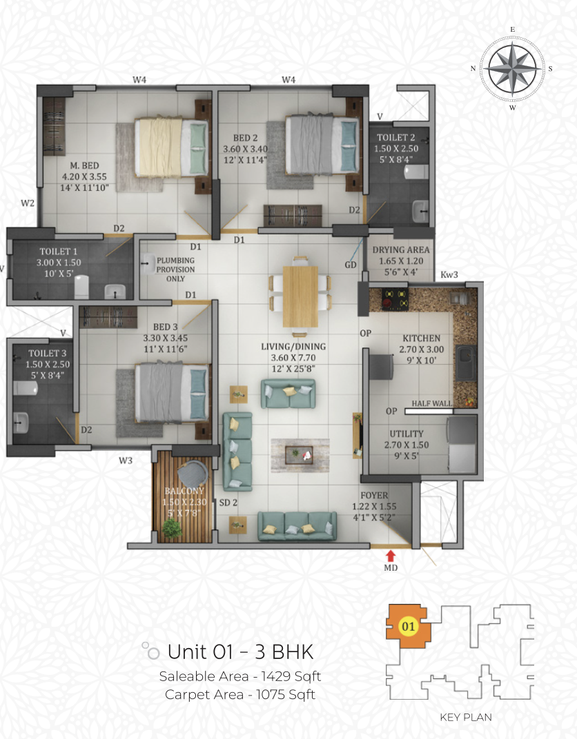 Confident Group - Gateway | Kakkanad | 2 & 3 BHK Premium Apartments - 4