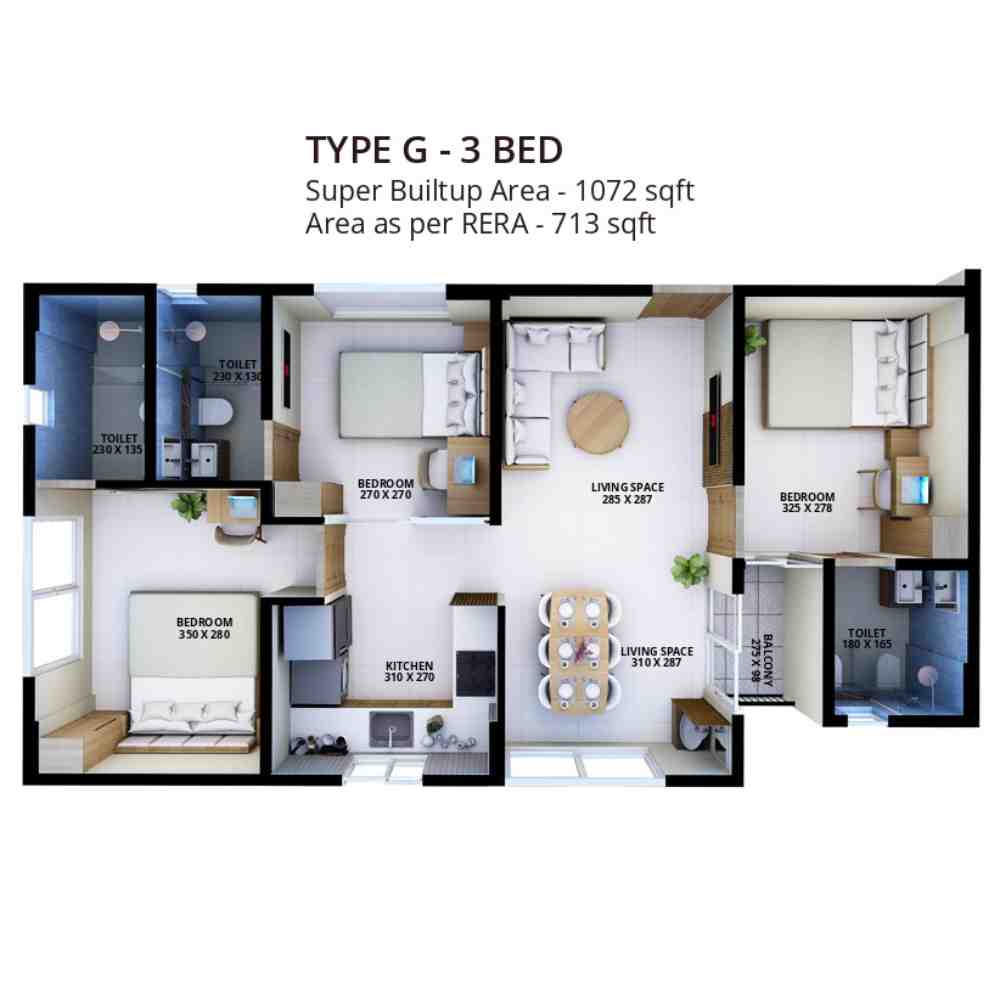 Casadel - Grand Victorian Town | 2 & 3 BHK Apartments - 5
