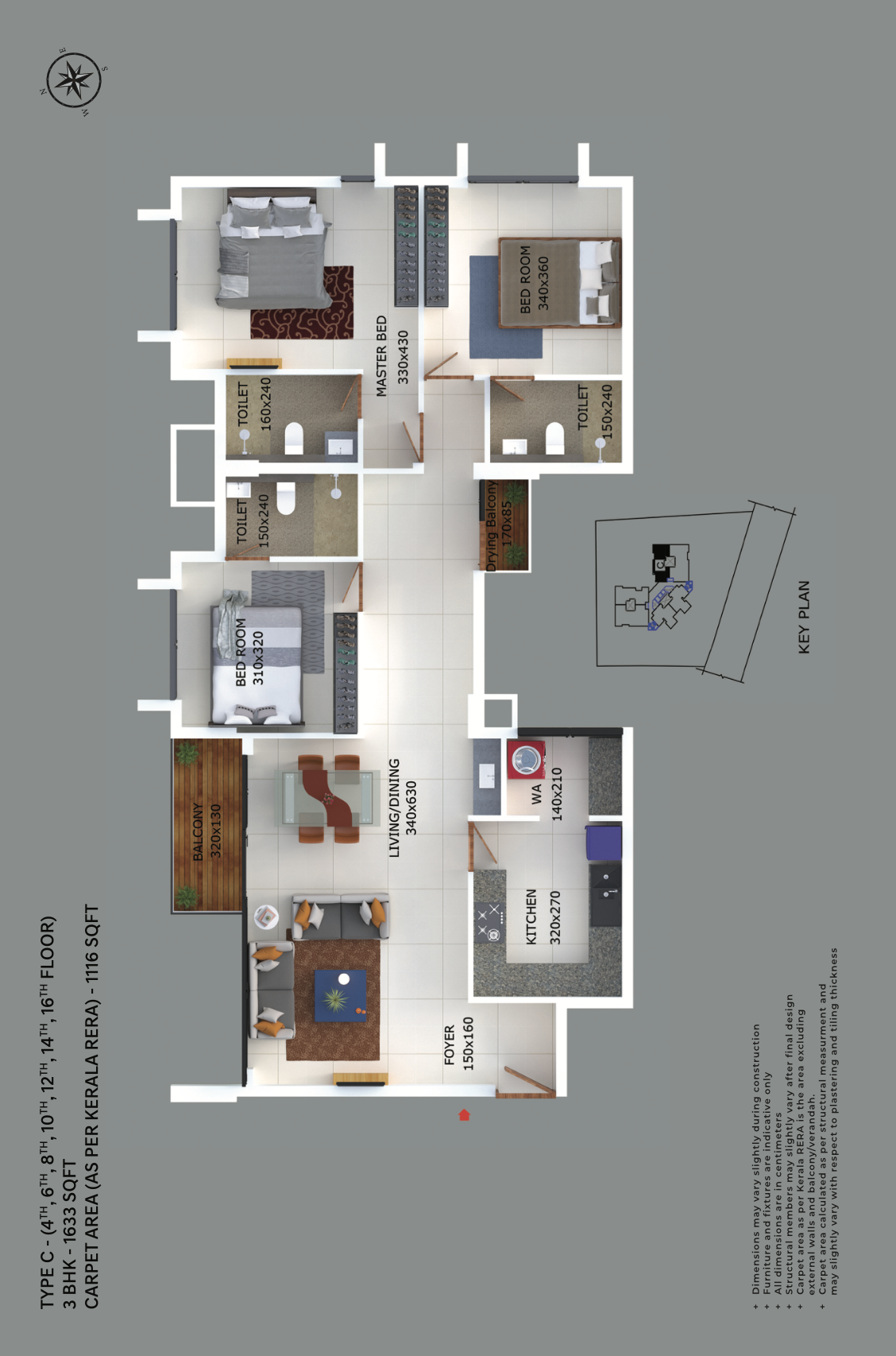 Asset Majestic | 2, 3 BHK Flats and Apartments in Kuriachira - 12