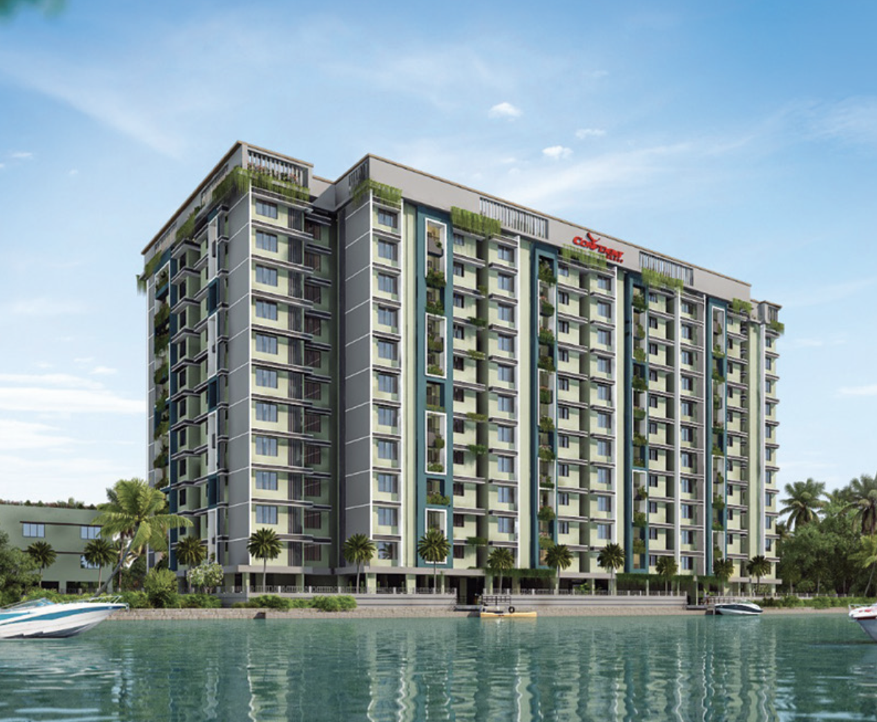Confident Group - Lakeside | 2 & 3 BHK Waterfront Apartments