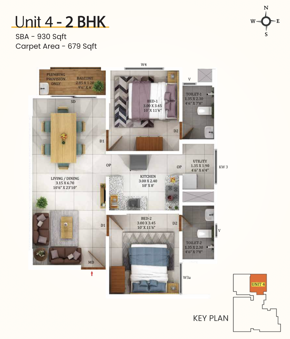 Confident Group - Sunflower | 2 & 3 BHK Apartments - 4