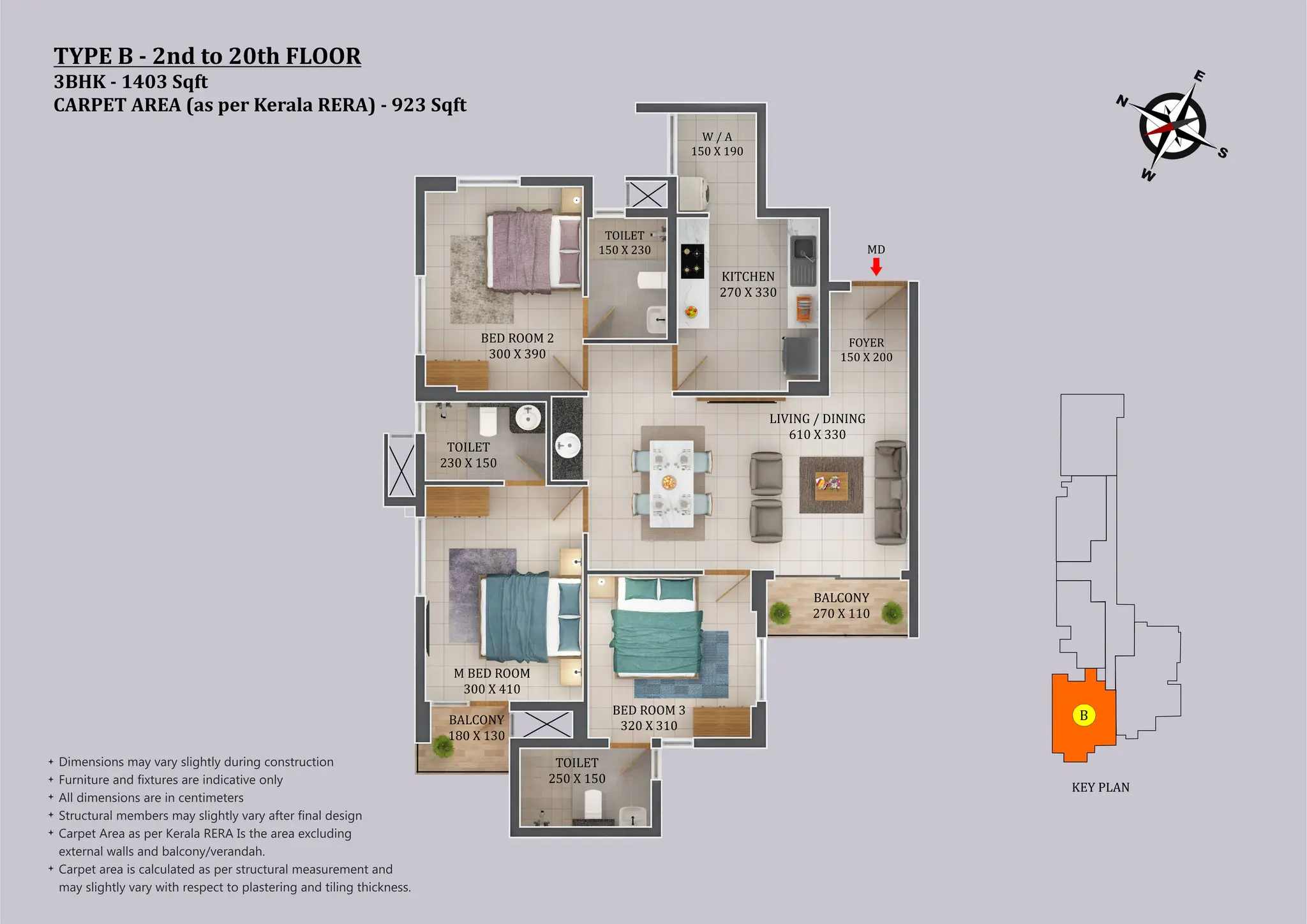Asset - Canzara | Premium 2,3 & 4 BHK Apartments | Karyavattom - 13