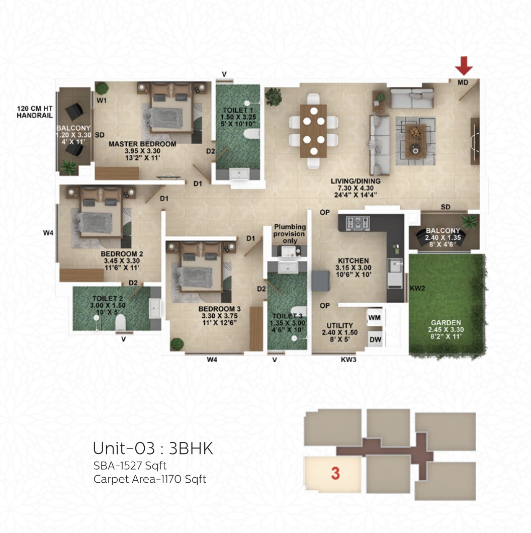 Confident Group - Infinity | Edappally | 2 & 3 BHK Premium Apartments - 8