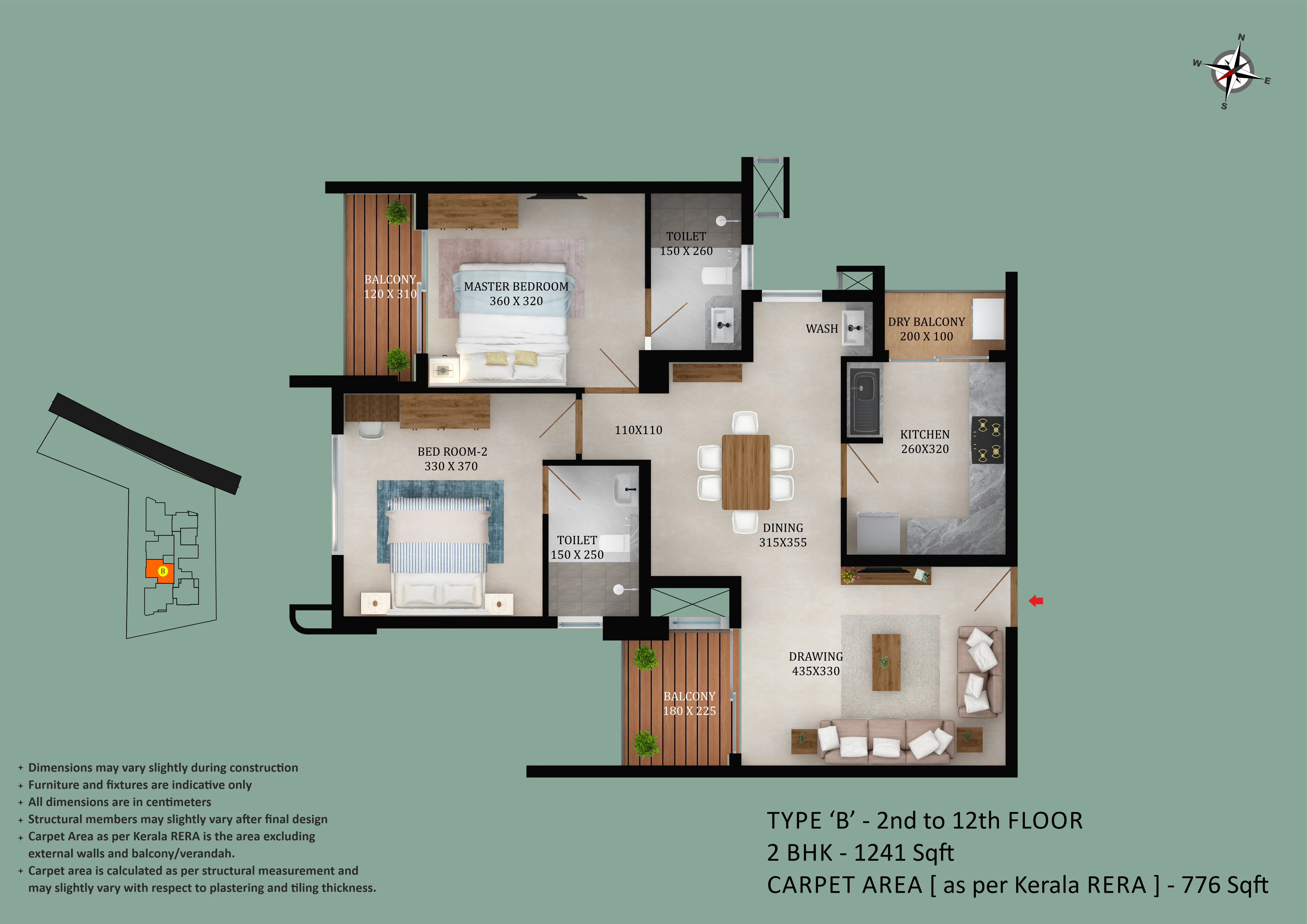 Asset - Butterflies | 2 & 3 BHK apartments at Kakkanad, Kochi - 19