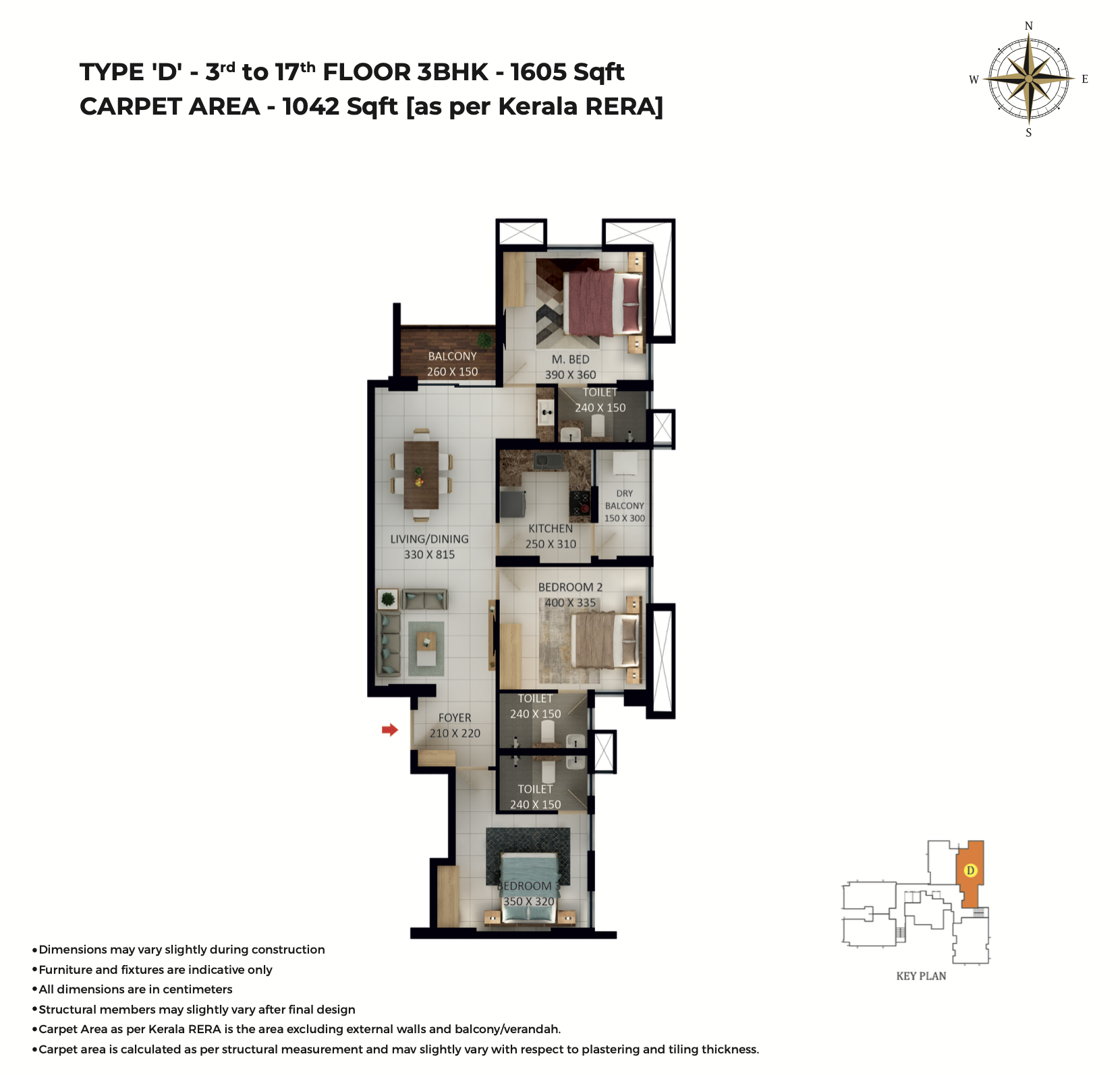 Asset Pavithram | 2 and 3 BHK Flats Apartments in Poonkunnam - 15