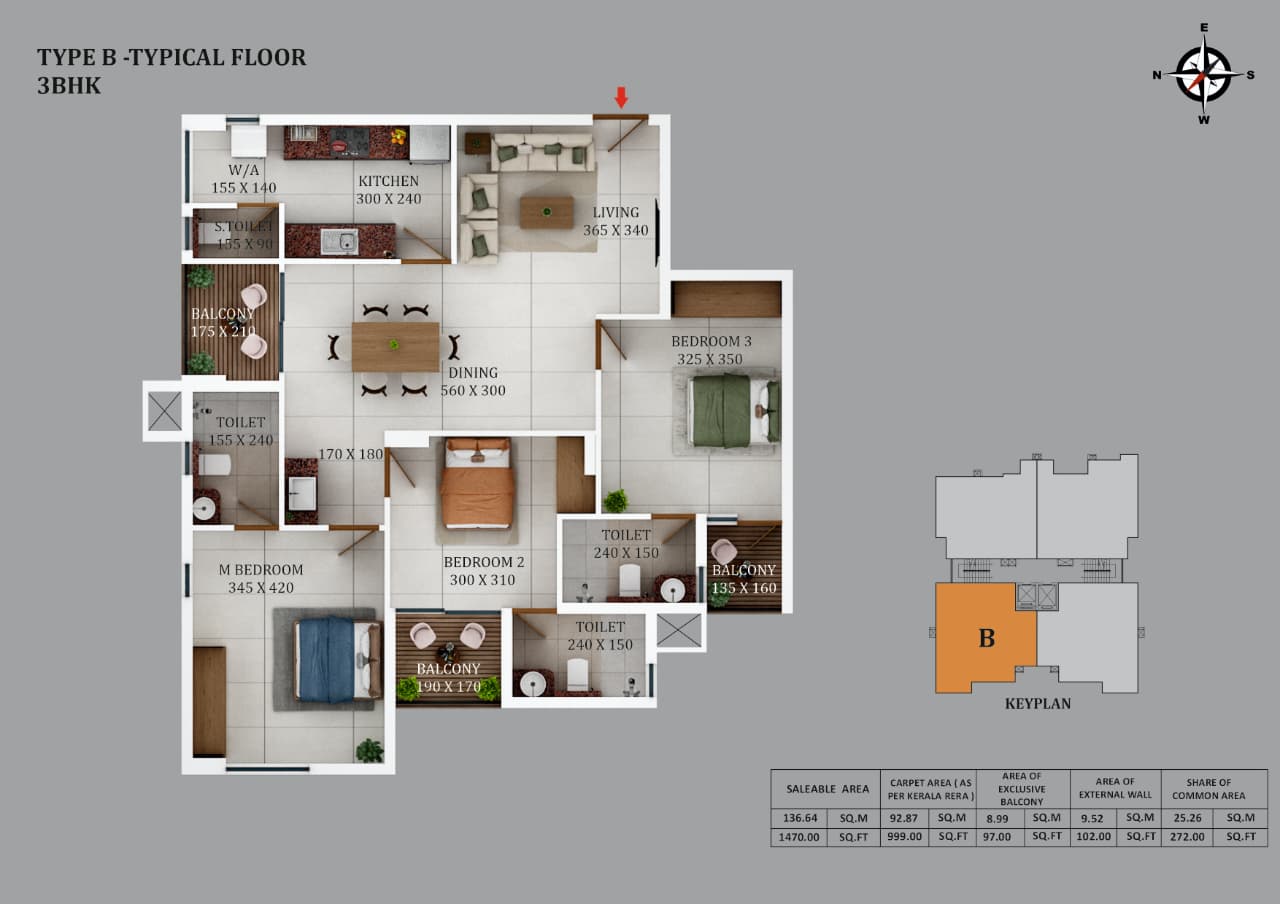 Aryabhangy - Aqua Grand Gateway |2.5 BHK & 3 BHK Premium Apartments in Kumbalam, Kochi - 11